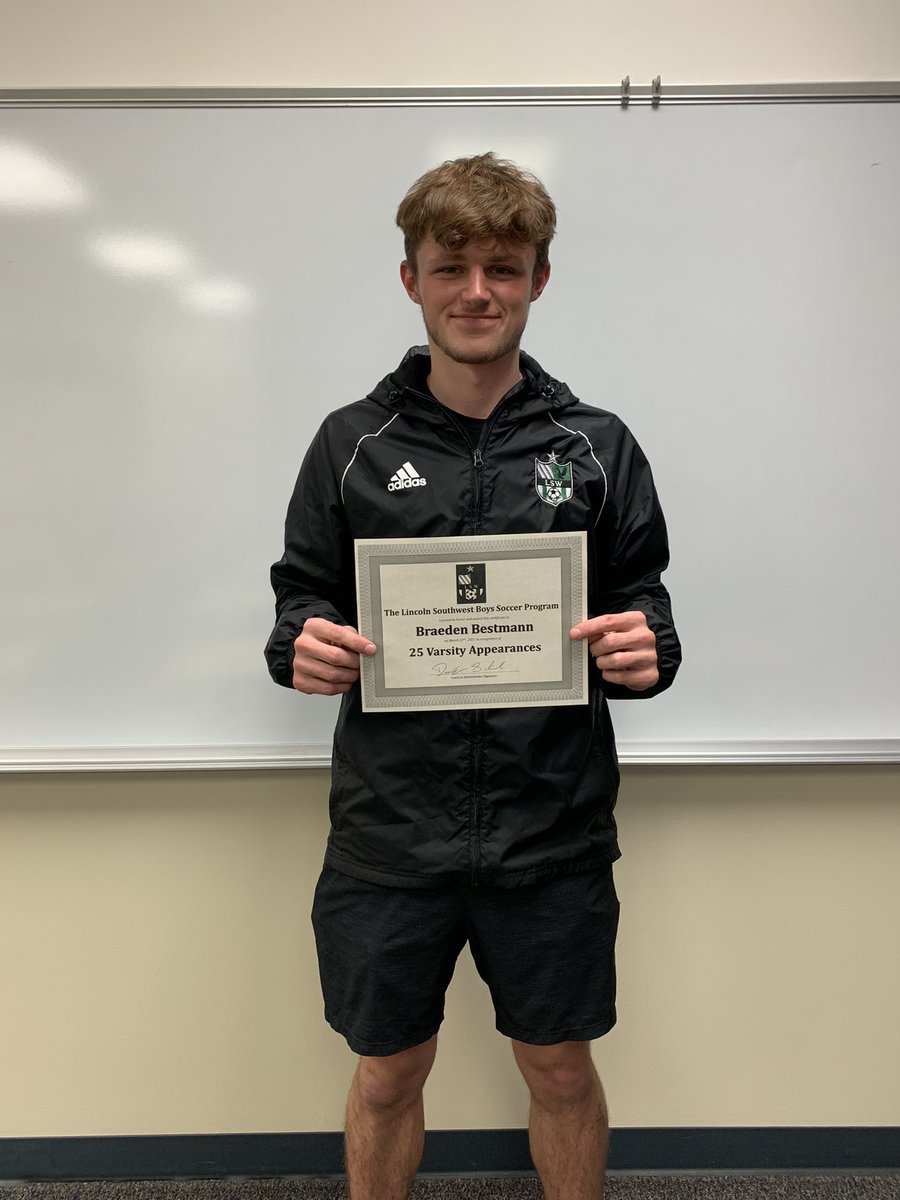 He would have surpassed this mark by a country mile if last season wasn’t cancelled, but we are still excited to congratulate <a href="/BraedenBestmann/">Braeden Bestmann</a> on reaching 25 Varsity Appearances for the LSW Boys Soccer Program in last night’s match. Well done Braeden! Long may it continue! ⚽️👏🏼