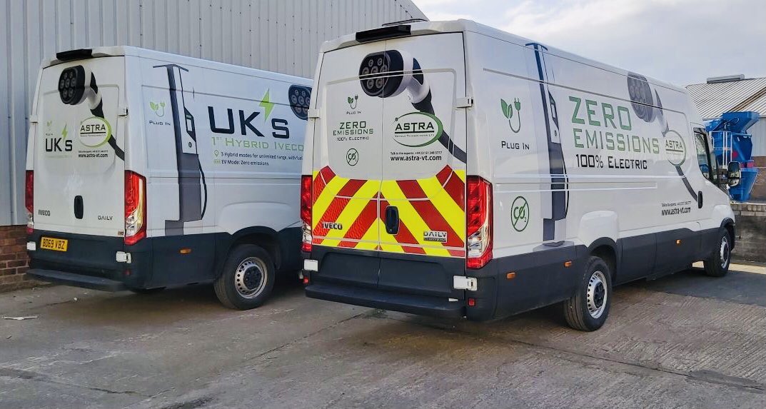 Astra_VT's tweet photo. Putting the final touches to Astra's new #IvecoDaily demonstrators

Call 0151 348 5777 for more info

The future of Electric⚡️Van’s! AstraVT’s new 100% Electric 3.5T Iveco Daily #astravt #electricvan #iveco #ivecodaily #goinggreen #savetheplanet #zeroemissions #goelectric https://t.co/pDSMX0dZV8