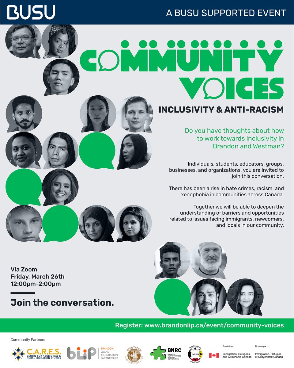 BUBobcats's tweet photo. Join the conversation this Friday for a talk about Inclusivity and Anti-Racism, hosted by our friends with BU Cares. Live via Zoom at 12 pm CT. https://t.co/M2O1aDzIEm https://t.co/yaju6YH8e9