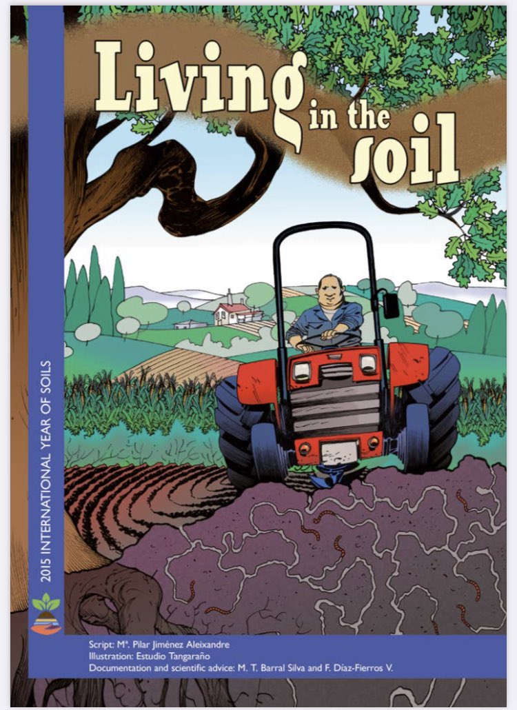 theGSBI's tweet photo. “Living in the soil”, a soil biodiversity comic🍄🪱

https://t.co/NVLAIBh4x1 https://t.co/JlKCkvHwrS