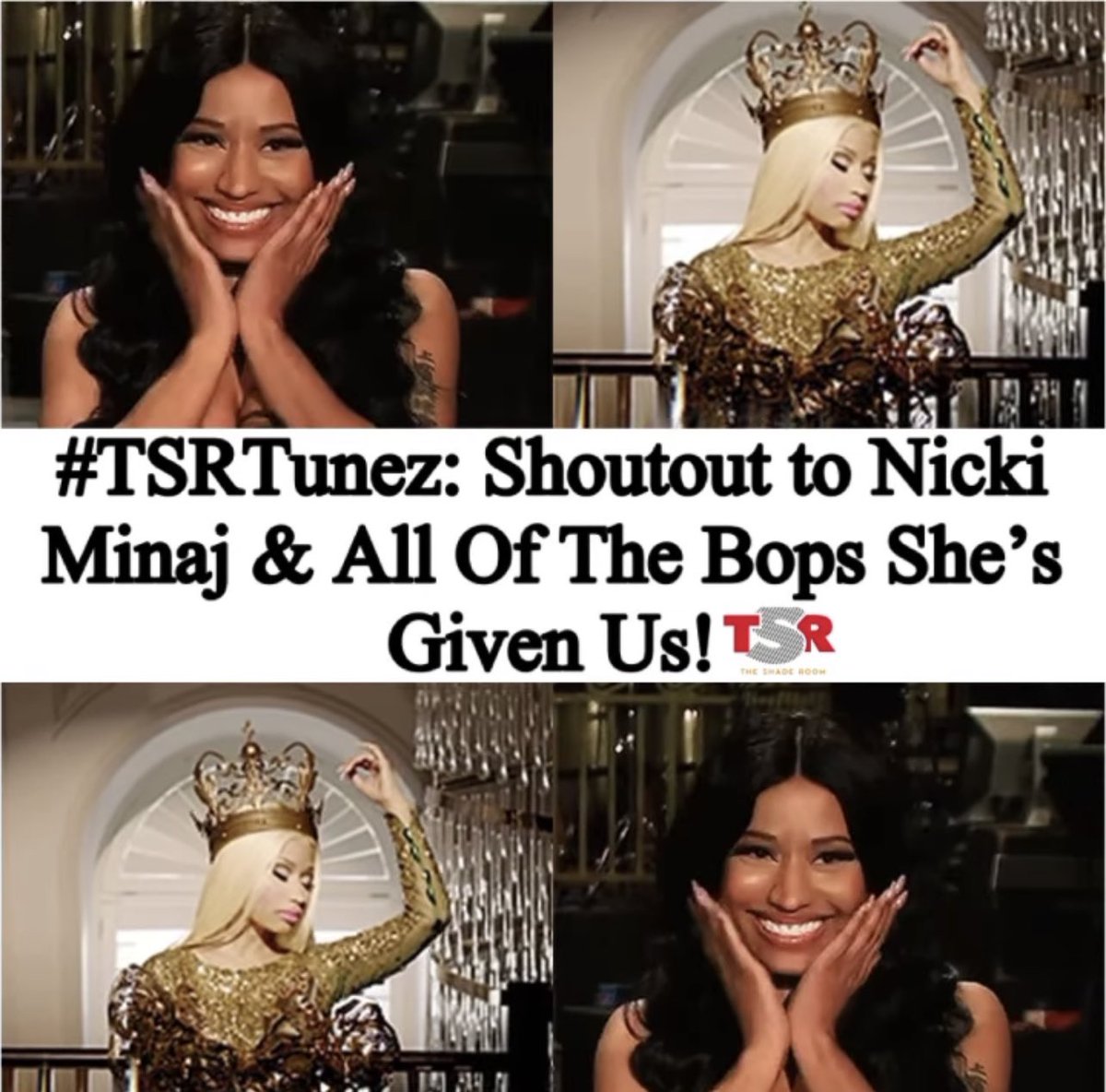 IsDreSerious's tweet photo. Nicki Minaj receiving her flowers is the content I signed up for https://t.co/jEcqgB3mbs