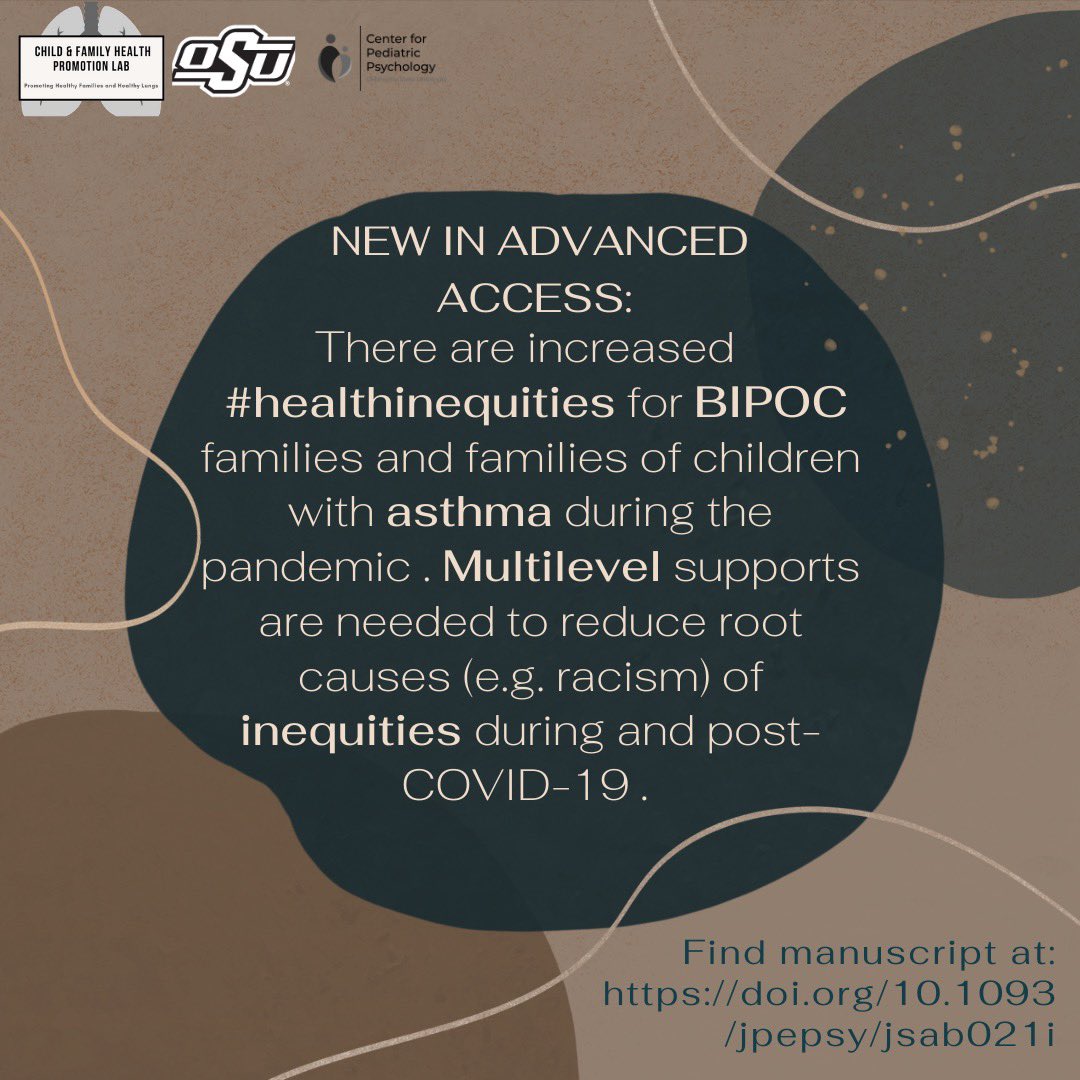 CFHPLab's tweet photo. #BIPOC families, especially those with children with #asthma, are experiencing increased #foodinsecurity, #discrimination, resource losses, #healthcare assess difficulties, and #psychological distress during the #COVID-19 pandemic https://t.co/e46twrwvWf