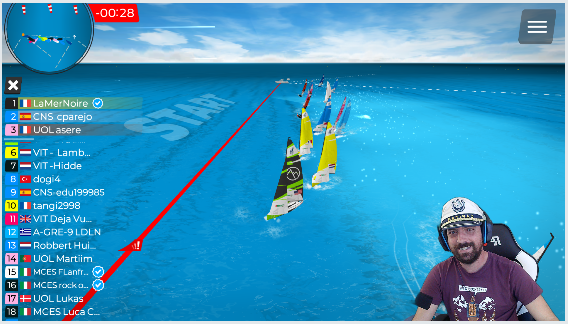 ESAILING League  twitch.tv/tenientegames  #esailing #virtualregatta #eSailingLeague
