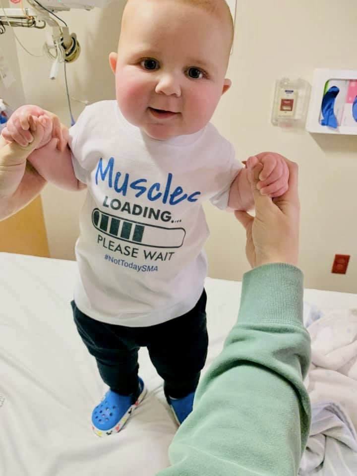 LakhotiaNeuro's tweet photo. This little guy was diagnosed with SMA early on.

Started treatment with nusinersen pre-symptomatically. 

For someone who was most likely to develop SMA Type 1, he is hitting normal milestones‼️

@NortonChildrens 

#MusclesLoading 💪🏽#NotTodaySMA https://t.co/JMlDPmhPY6