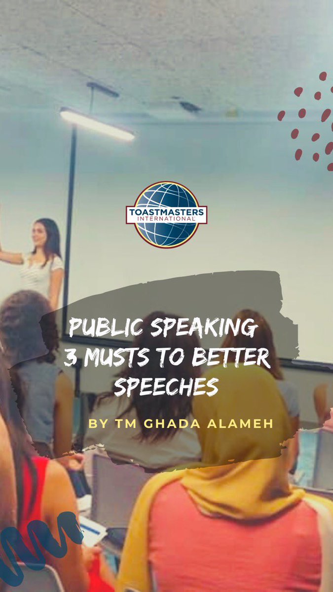 “There is a reason why we say, “practice makes perfect”. To be confident on stage, you need to give yourself time to practice off stage.”

Read on tmlebanon.org/public-speakin…  as TM Ghada Alameh shares some tips 

#toastmastersinternational #whereleadersaremade  #publicspeakingtips
