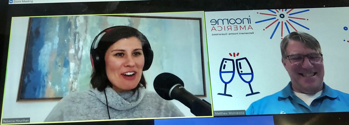 mwalno's tweet photo. Loved spending w my friend Rebecca @401kMarketing discussing #investing #GenZ #savings #RetirementPlanning #SocialMedia @fi360 #Fi360Conference @MorningstarInc @income_america #401k #podcast https://t.co/hjddPVZK5i