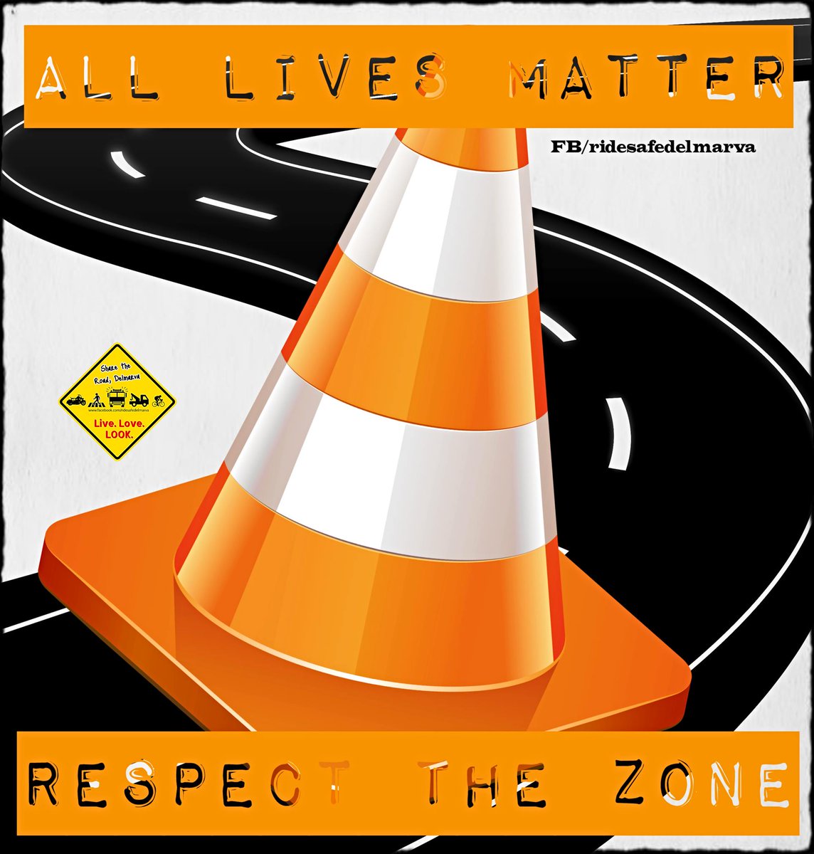 See a cone? Respect the zone #slowdown #moveover #workzone