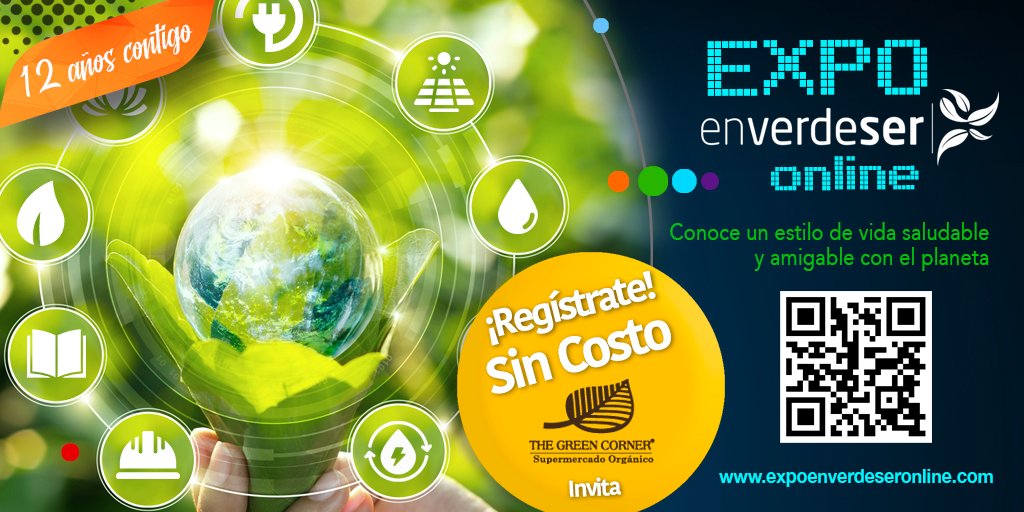 ¡EXPO, #conferencias, #networking y mucho más! 🤓Regístrate GRATIS y asiste al #eventovirtual en: expoenverdeseronline.com

💚💻Forma parte de esta gran evolución y aventura ONLINE donde encontrarás empresas y productos que transforman al #planeta. 🌎 ¡Allá nos vemos!