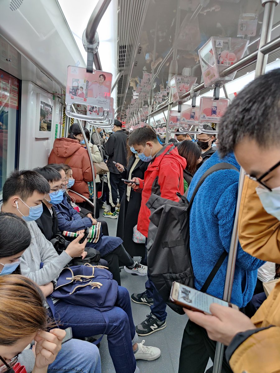 oraclebones's tweet image. In thesubway. Not as crowded as expected, but still.