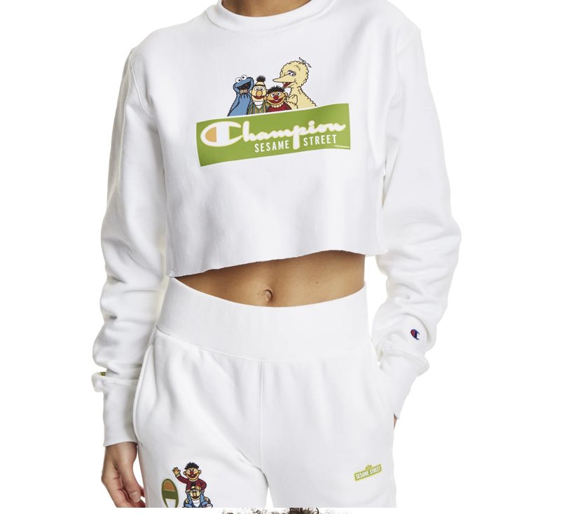 Mrs_Elmo's tweet photo. @ChampionUSA where can I get this entire outfit? I see the cut-off crew on your website but where are the joggers? https://t.co/QdtU1UK4Jf