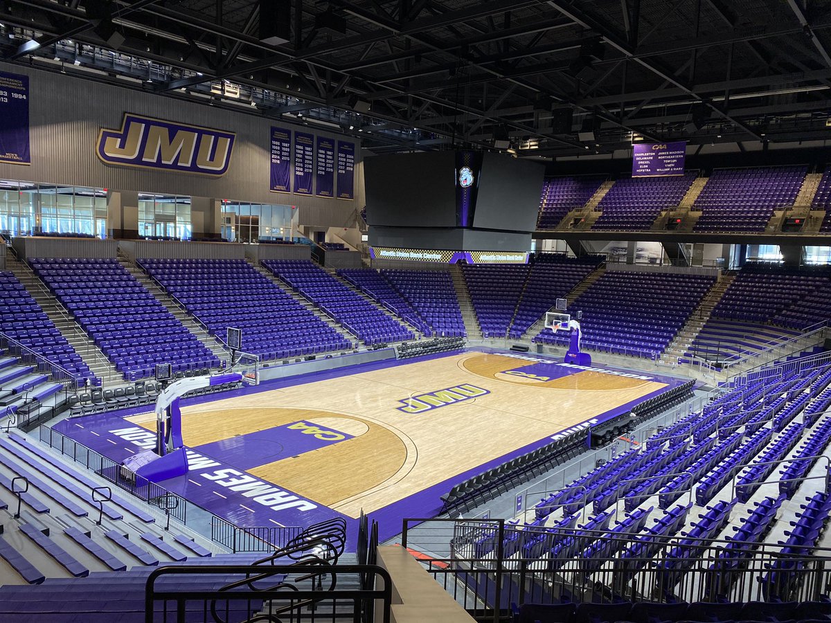 JMUSLAM's tweet photo. Thank you to Ed Franks and Ty Phillips for the awesome tour of the brand new Atlantic Union Bank Center! We really enjoyed hearing about the different amenities that go along with the arena. https://t.co/H3AurOXZYI