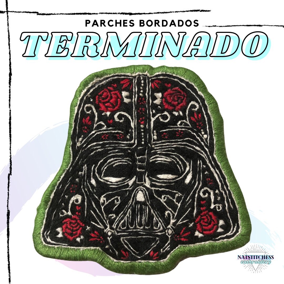 natstitchess's tweet photo. And I have finished another commission! ♥️ #embroidery #bordado #StarWars #DarthVader #commission #smallbusiness https://t.co/HHX0NLM73P