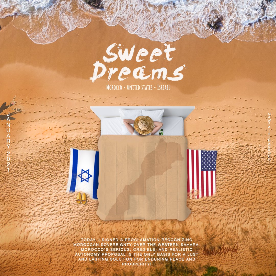 NawfalX3's tweet photo. #posterdesign ~Tools - adobe #photoshop
~pictures ---> https://t.co/NPIwka1dcJ 
#President #Trump's announcement of the US' recognition of #Morocco's sovereignty over Moroccan #sahara has already been much #written about.
" Deal or no deal ? "
 #nawfalelhakkouni #artist #abstract https://t.co/P0H8QTMW8l