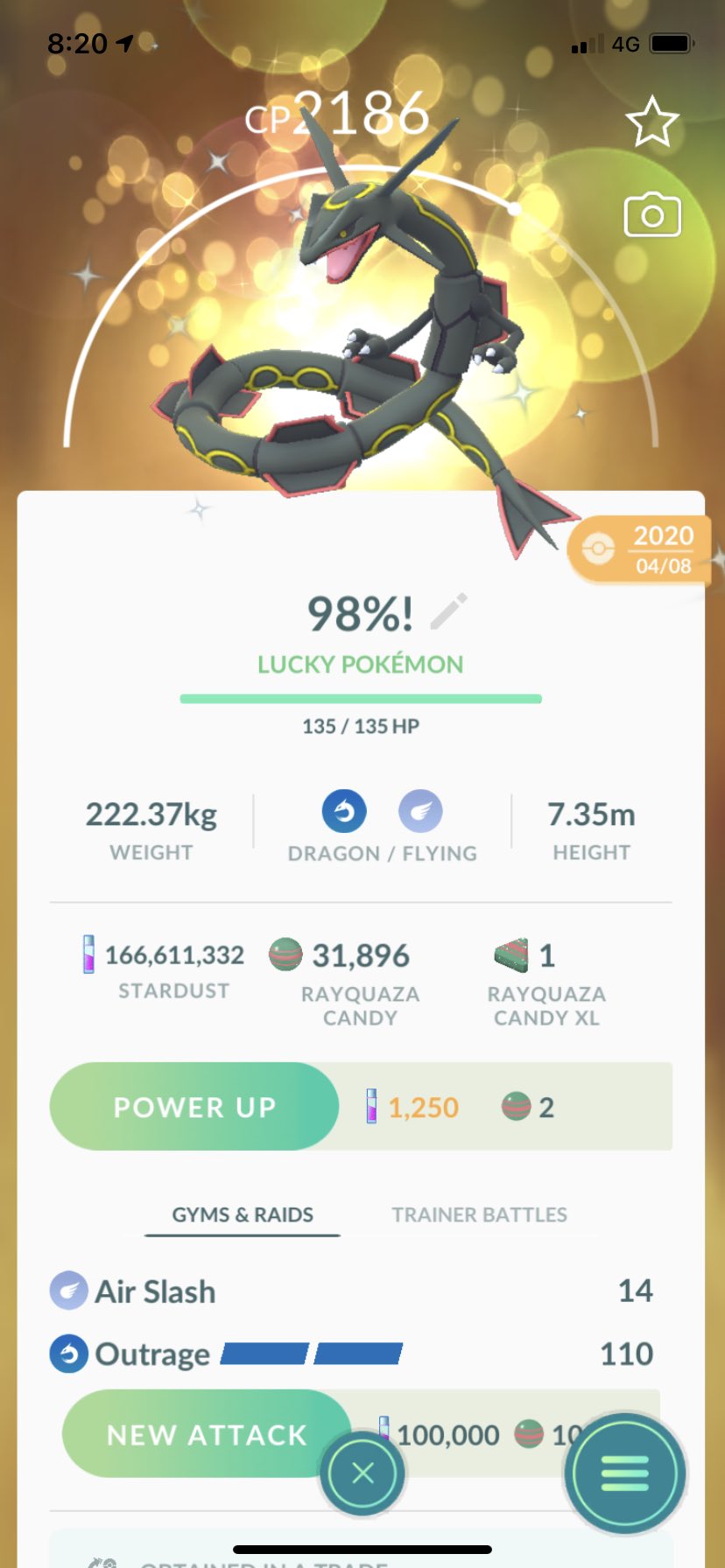 POGO account with shiny Rayquaza - POGO Trading