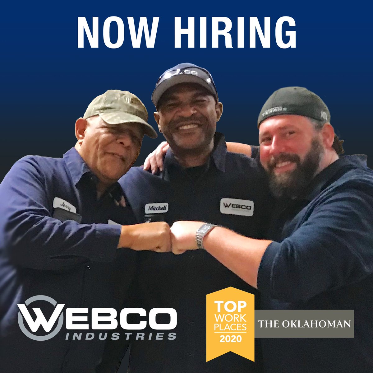 webcotube's tweet photo. Nearly 400 of our employees have been with us for more than a decade. Are you ready to work for a company who values you for the long term? Apply today at: https://t.co/YzMf5Olb99. #WebcoTube #WebcoEmployees #EmployerOfChoice https://t.co/uvDJfY7Mca
