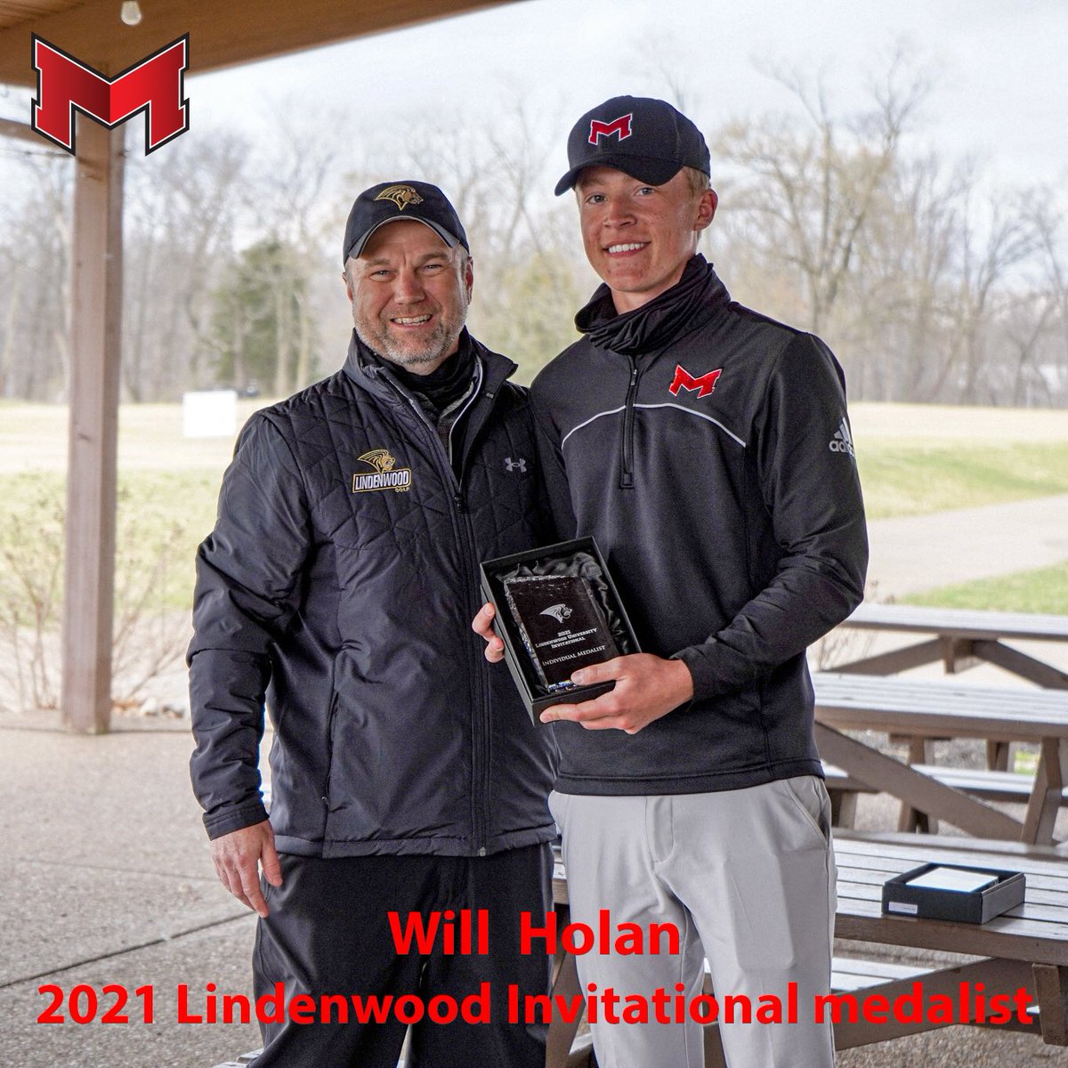 MaryvilleSaints's tweet photo. ⛳️Congrats to Will Holan who birdied his final hole to win medalist honors at the Lindenwood Invitational for @MaryvilleMGolf! He tied the school record for lowest 54-hole score at 208. 🐾🏌️‍♂️🏆💪
(Photo by Mike Barone.) https://t.co/GYKIkavirN
