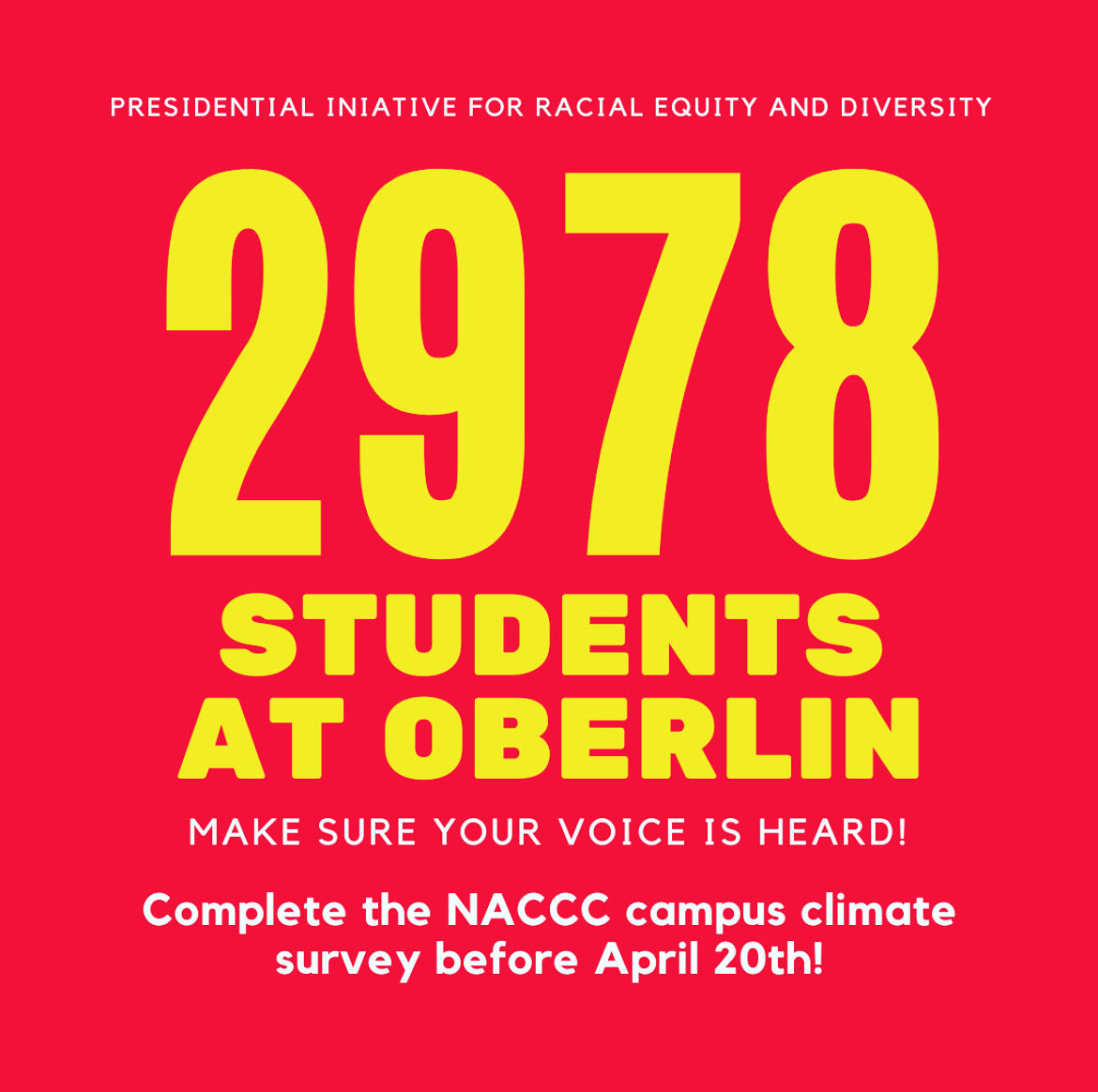 ctambar's tweet photo. Students, we are counting on you to participate and help us make a better campus climate for everyone!! https://t.co/6EkOIGAiXk