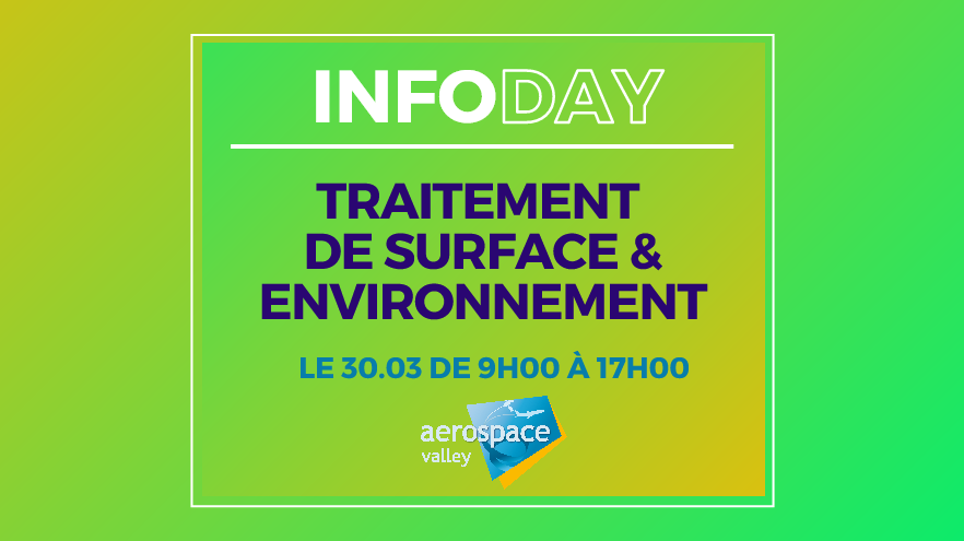 AerospaceValley's tweet photo. [ #INFODAY ] Traitement de Surface &amp; #Environnement
 
AU PROGRAMME :
✔️Traitement de surface des pièces #mécaniques
✔️Impact environnemental des nouveaux procédés 
✔️ #Dispositifs pour soutenir les entreprises

📅 30.03
⏰ 9h-17h
ℹ️https://t.co/uG36y8WSVW
Réservé

#Innovation https://t.co/IjhacZNHuL