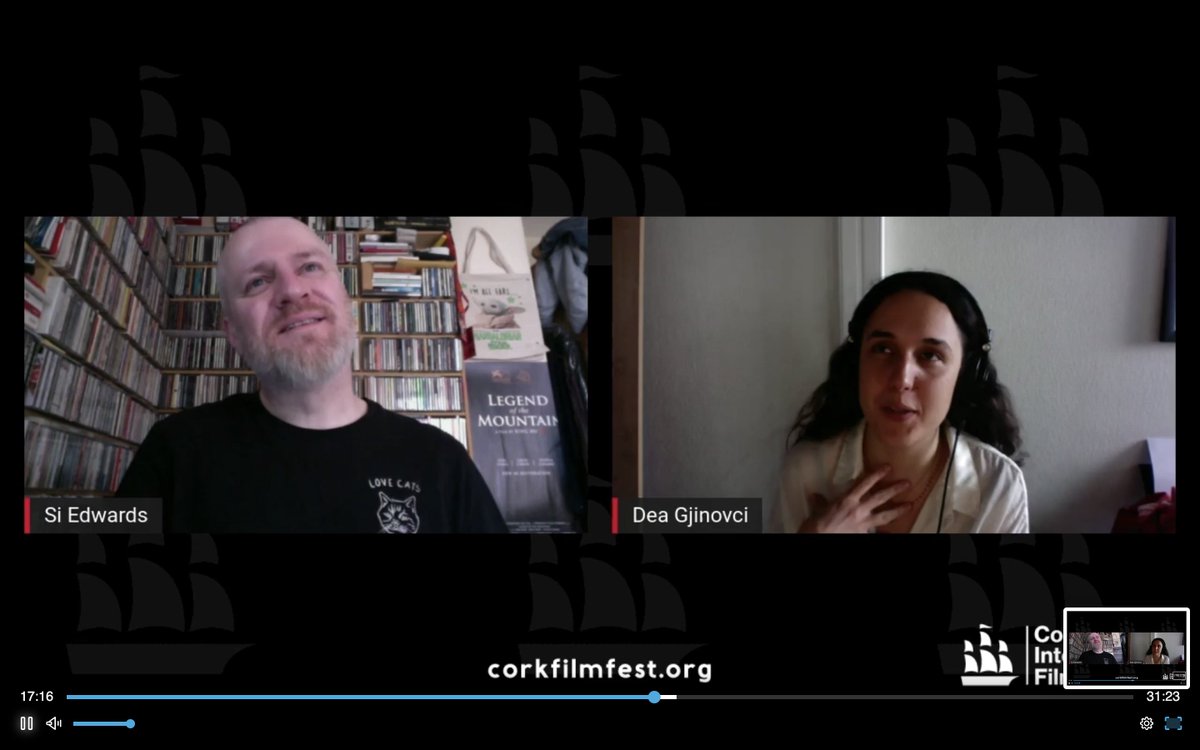 CorkFilmFest's tweet photo. Our sincere thanks to @dea_gj, Director of tonight's CIFF Film Club screening, Wake Up on Mars, for an enlightening discussion and a beautiful documentary! 

Check out https://t.co/OtqJPRKrlh to view upcoming #CIFFFilmClub events in partnership with @GateCinemas 🎬 🍿 https://t.co/pbnzQ7Ek1p