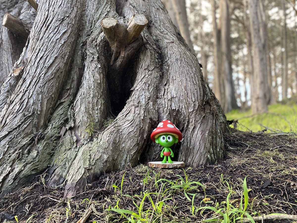 Made a 3D print/sculpt of a sprite to explore the color and lighting for our short film 🍄😁 #Blender #spritefright #blender3d