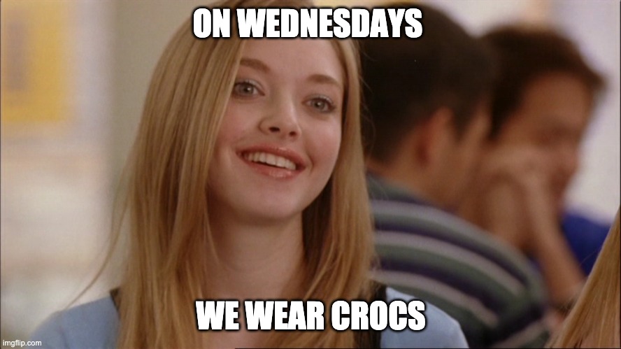 NLSD_Huck's tweet photo. Tomorrow is the first unofficial #Crocsday. This new weekly tradition is brought to you by @travisharp1231, Manny, and myself. If you have crocs, wear them loud and proud tomorrow. You're welcome everyone! https://t.co/vwEpPXGH1V