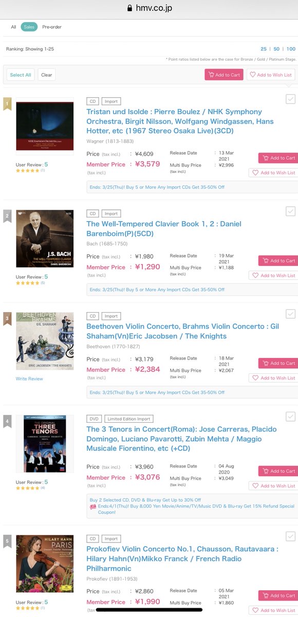 CanaryClassics's tweet photo. A debut at No.3 on HMV list in JAPAN for @GilShaham  #Beethoven and #Brahms new concertos release with @TheKnightsNYC. Thanks to Yuuji and Mio and all at King Records https://t.co/EPQimhXeji
