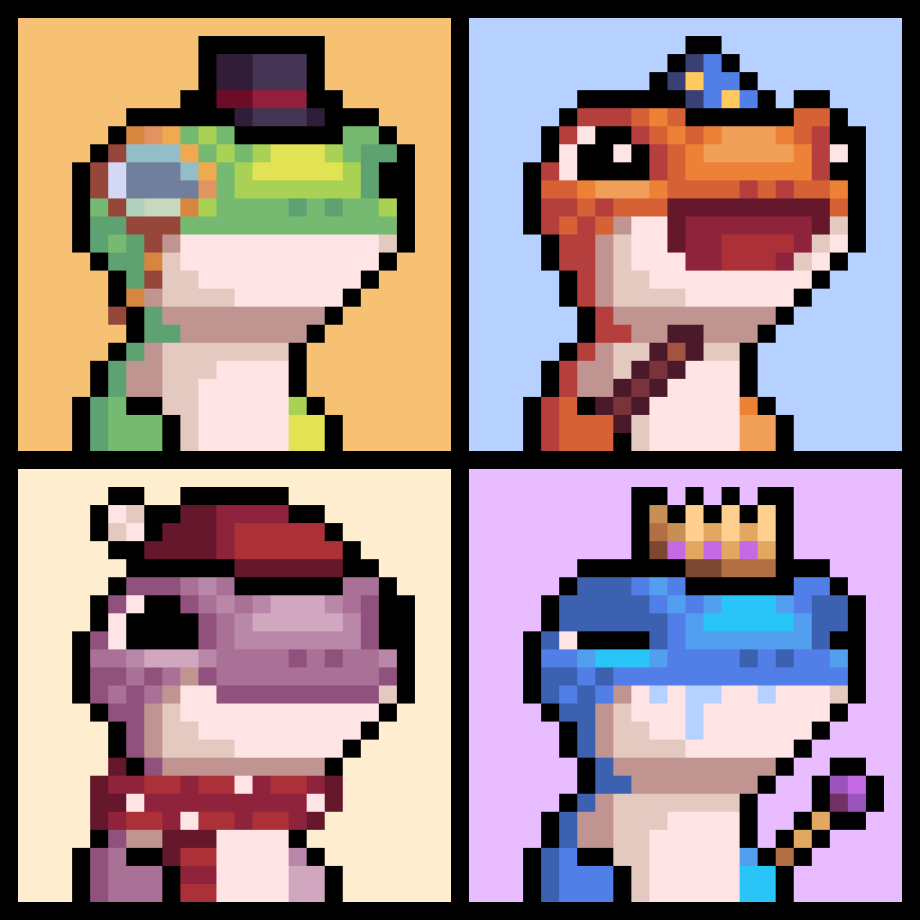 DeFiPunks's tweet photo. The next #DeFiPunks set is ready and will go on sale tomorrow at 6PM UTC!🤩

This sets theme is @CoinGecko and we are very happy to share the 4 new DeFi Punks with you! 🦎

There is still time to get a DeFi Punk from the aftermarket to qualify for the previous set draw! https://t.co/ufYPKwugHn