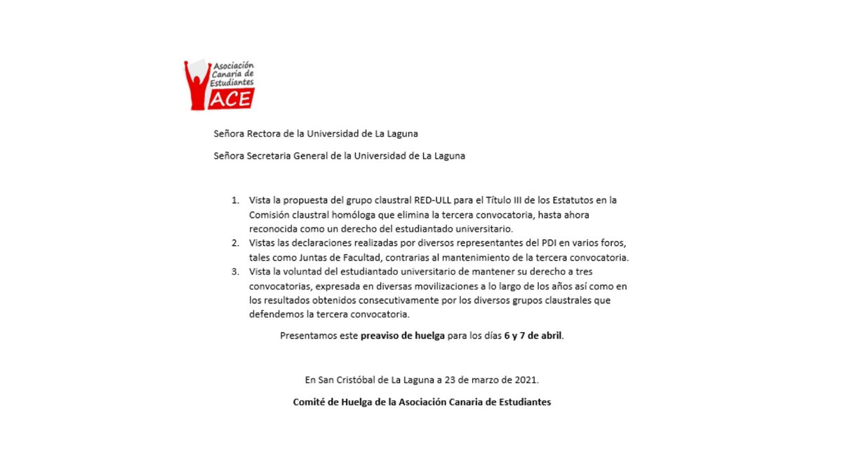 🔴FRENTE A LAS AMENAZAS A LA 3a CONVOCATORIA CONVOCAMOS HUELGA ESTUDIANTIL🔴