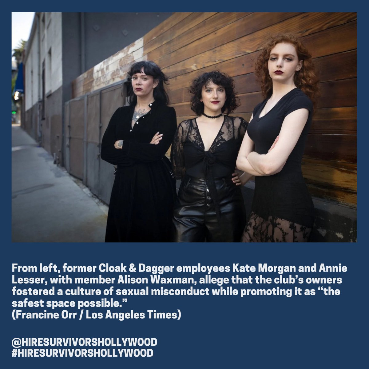 hiresurvivors's tweet photo. We believe the #survivors and #Silence Breakers who’ve come forward to share their personal experiences of abuse at #CloakAndDagger, including the women who’ve named #ThomasMiddleditch, #AdamBravin, and #MichaelPatterson. https://t.co/ibxdidwN3Z