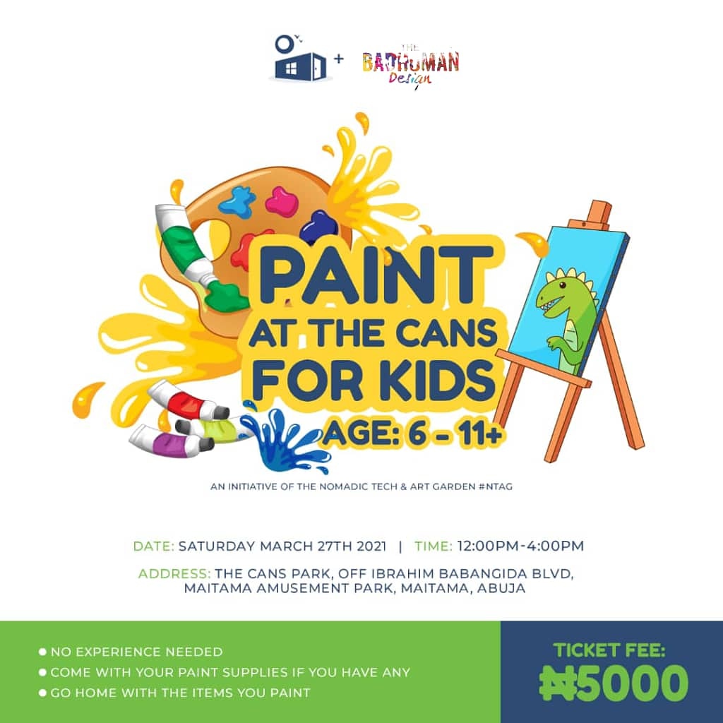 _thecanspark's tweet photo. We are bubbling with excitement to host your kids/young relatives at our inaugural Paint at The CANS (for kids).
If you're interested, as you should 😉, kindly register here: https://t.co/gb7BHkZGMl
#painting #abujaevents #abujaconnect #paintforkids #explorepage #kidsart #NTAG https://t.co/igucVkRYDB