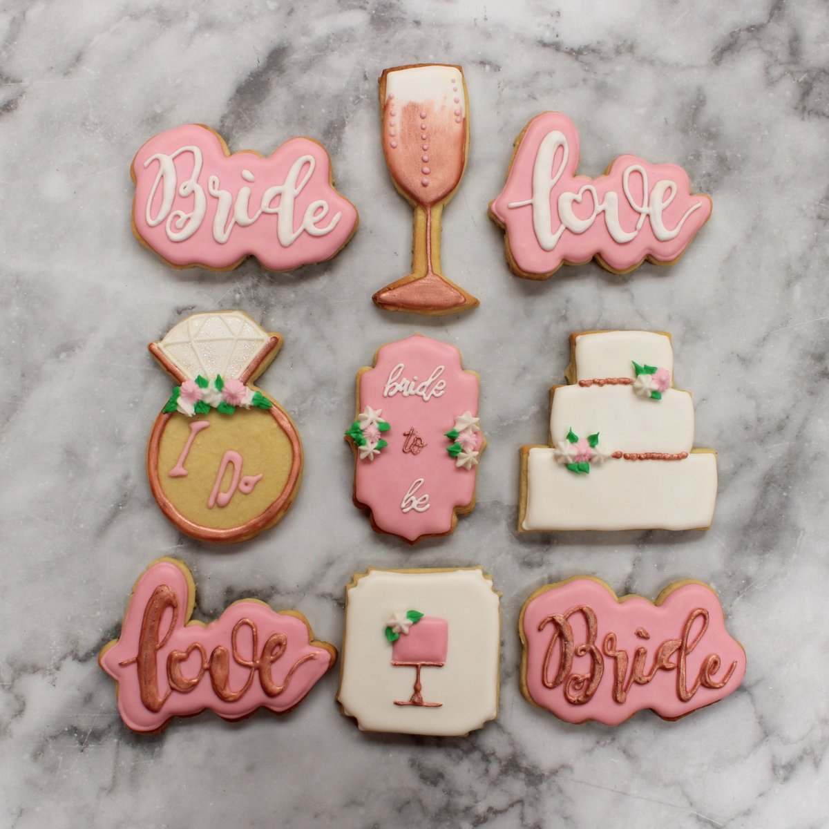 Cute Bride to be cookies! #BrideToBe #cookies #pretty #Wedding