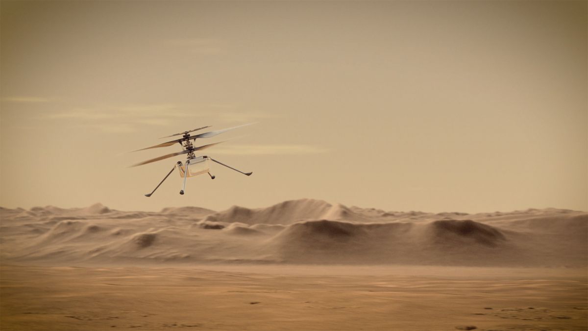 SPACEdotcom's tweet photo. NASA's Mars helicopter Ingenuity could fly for 1st time on April 8 https://t.co/lJP1xI2s6L https://t.co/7jTuHUbPxb