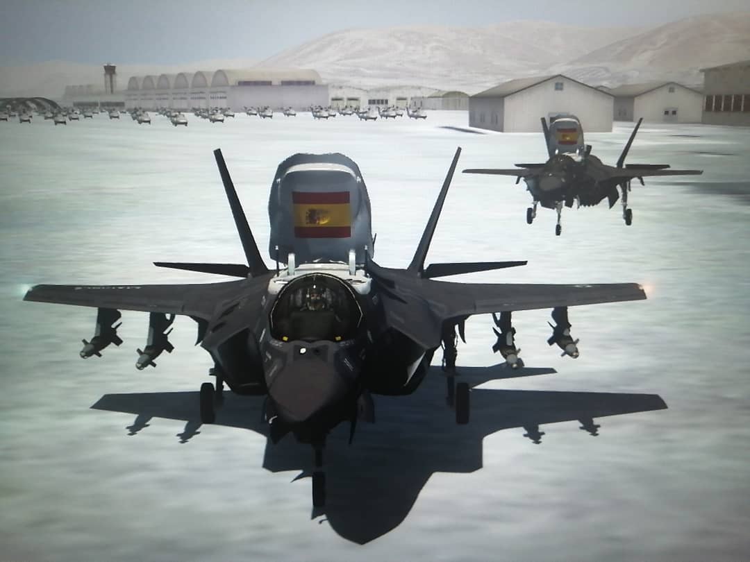 FLOANVirtual's tweet photo. #F35BCombatReady &amp; #P3D &amp; #VRSTacPackCombatSystem ✈⚔ Vuelo de nuestra #NovenaEscuadrillaVirtual 🇪🇸 en #MCASCampPendleton &amp;  #SanClementeIslandRangeComplex (#KNFG #California 🇺🇸), donde nuestros pilotos se adiestran en el vuelo en #IVAOUSA 🇺🇸 con el #LockheedMartin #F35B https://t.co/PbxFgcX3Dk