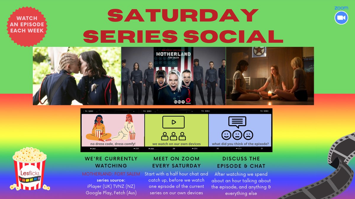 Lesflicks's tweet photo. πΊJoin us for #SaturdaySeriesSocial this weekend to watch e06 of Motherland: Fort Salem! Hosted by Molly!
β‘οΈ https://t.co/J9YFJtxwV6
Pls RTπ€@RainbowBoroughs @goproudout
#lesbianaussie #aussielesbian #aussieLBGTQI #OutAndProud #lesbiannz #queernz https://t.co/lPscqT9aaV