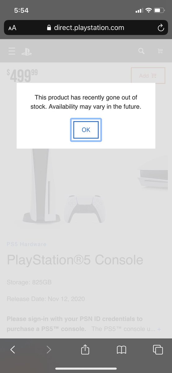 ApexChanges's tweet photo. @chosenmoises562 @PS5StockAlerts Don’t wanna be that guy, but you should probably give up. I made it all the way through and they were out of stock. https://t.co/7lCxvIMlz2