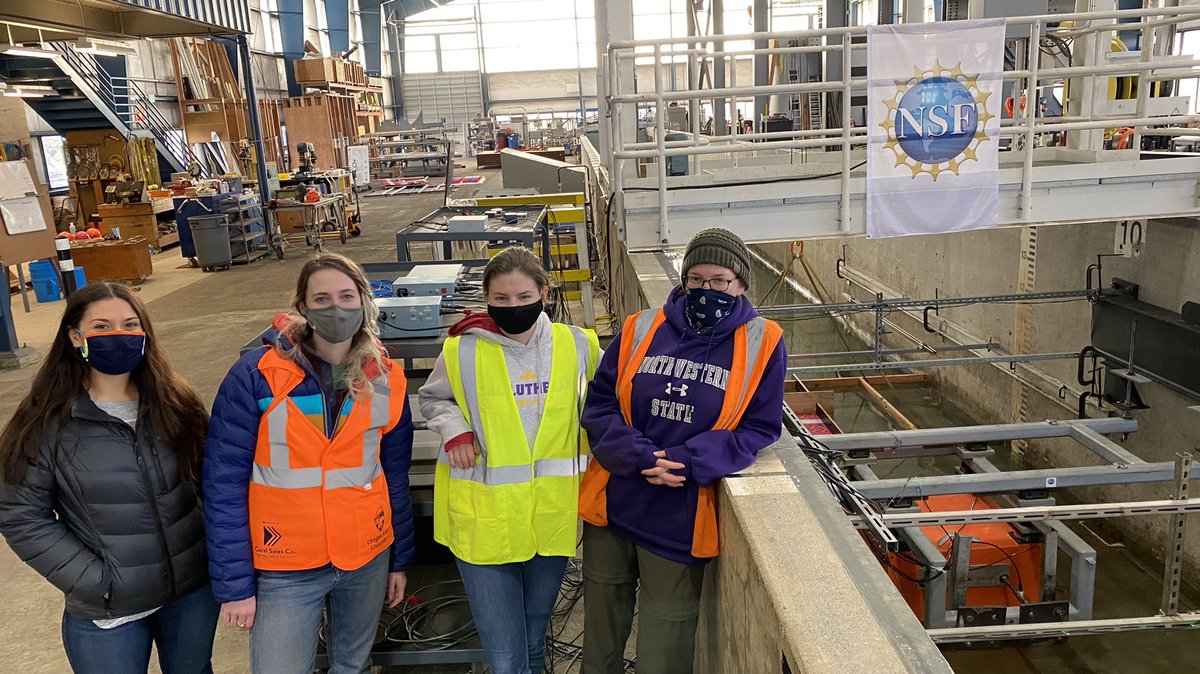 <a href="/EngineeringOSU/">Engineering - OSU</a> and <a href="/UW/">University of Washington</a> all-women team testing of debris impact on coastal structures for <a href="/NSF/">U.S. National Science Foundation</a> <a href="/NHERIDesignSafe/">NHERI</a> in the Large Wave Flume. Proud to have diverse teams #WomenInSTEM
