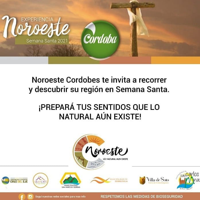 turismocba's tweet photo. 🍃Llega la experiencia #NoroesteCordobés en #SemanaSanta⛪️😍Disfrutá de diversos circuitos y propuestas turísticas en #CruzDelEje, #SanMarcosSierras, #Salsacate, #Serrezuela, #Soto y #SanCarlosMinas.

CÓRDOBA❤️VOS https://t.co/E4VaDaBO7Y