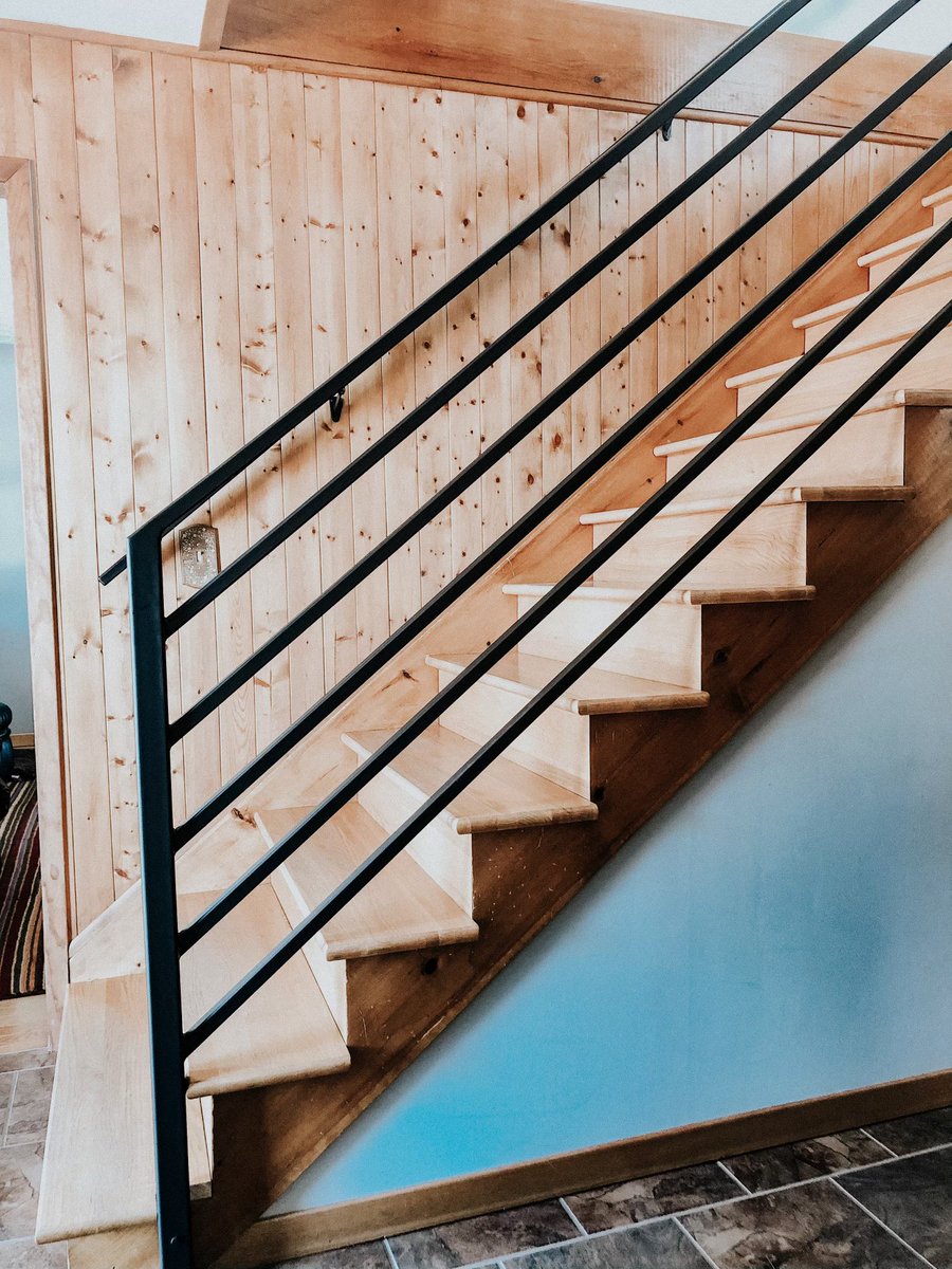 FuseFabricatio1's tweet photo. Where there was no existing railing in place, these homeowners wanted to add something practical, that meets building codes, and pleasing to the eye before this home hits the market.
#builttofit #NBmade #craftsmanship #detailsmatter #metalrailings #stairrenovation #entrancedesign https://t.co/QiVjr27GaW