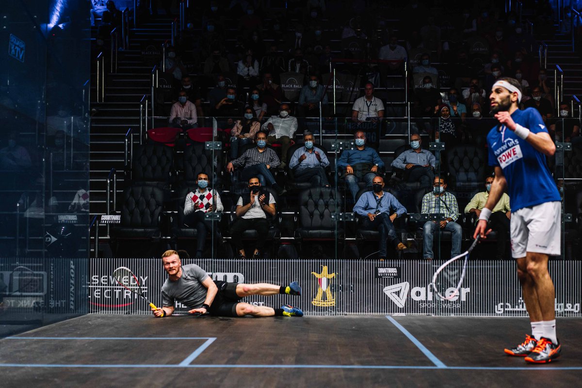 PSASquashTour's tweet photo. 📝 CIB @BlackBallSquash Quarter-Finals Roundup 🇪🇬

@JoelMakin &amp; @FaresDessouky slay @MoElshorbagy &amp; @AliFarag ⚔️

@maelshorbagy ousts @paulcollsquash in epic 😲

@TkMomen does the business against @ZahedSalem_ 👌

Read all about it ⬇️

https://t.co/SbI31Ew8LV https://t.co/3unmBST9MN