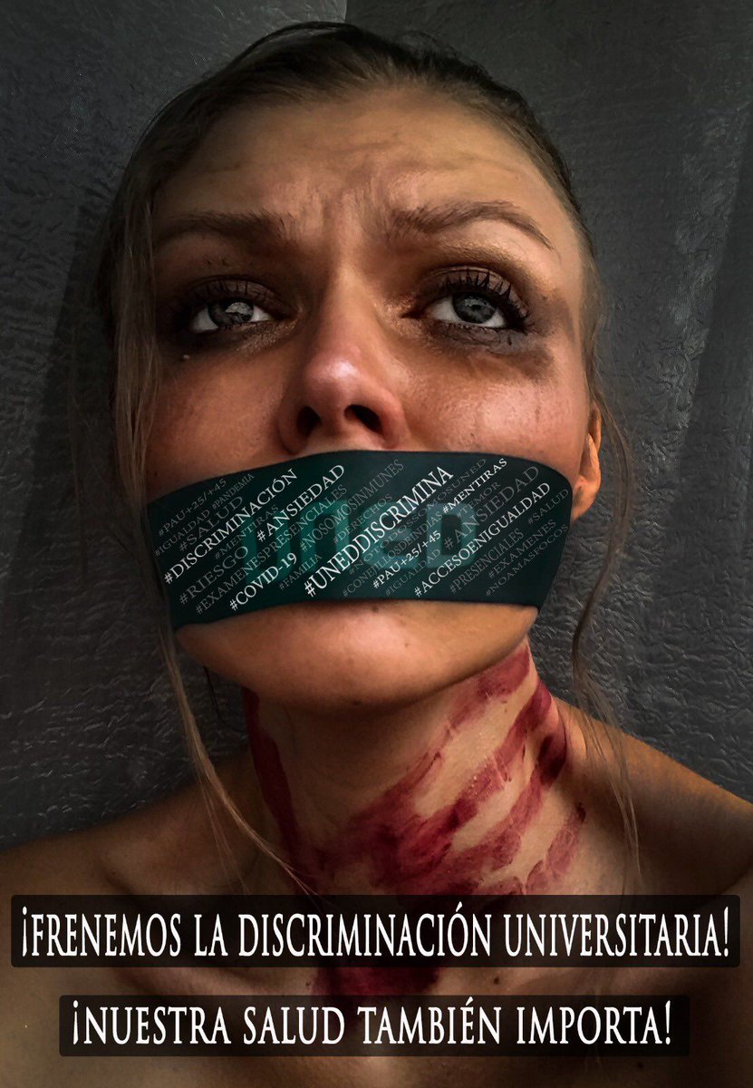 Miriam037024431's tweet photo. #uneddiscrimina Esto no es un juego es una realidad. La prevención es una cosa de todos https://t.co/60iW5tnzdp