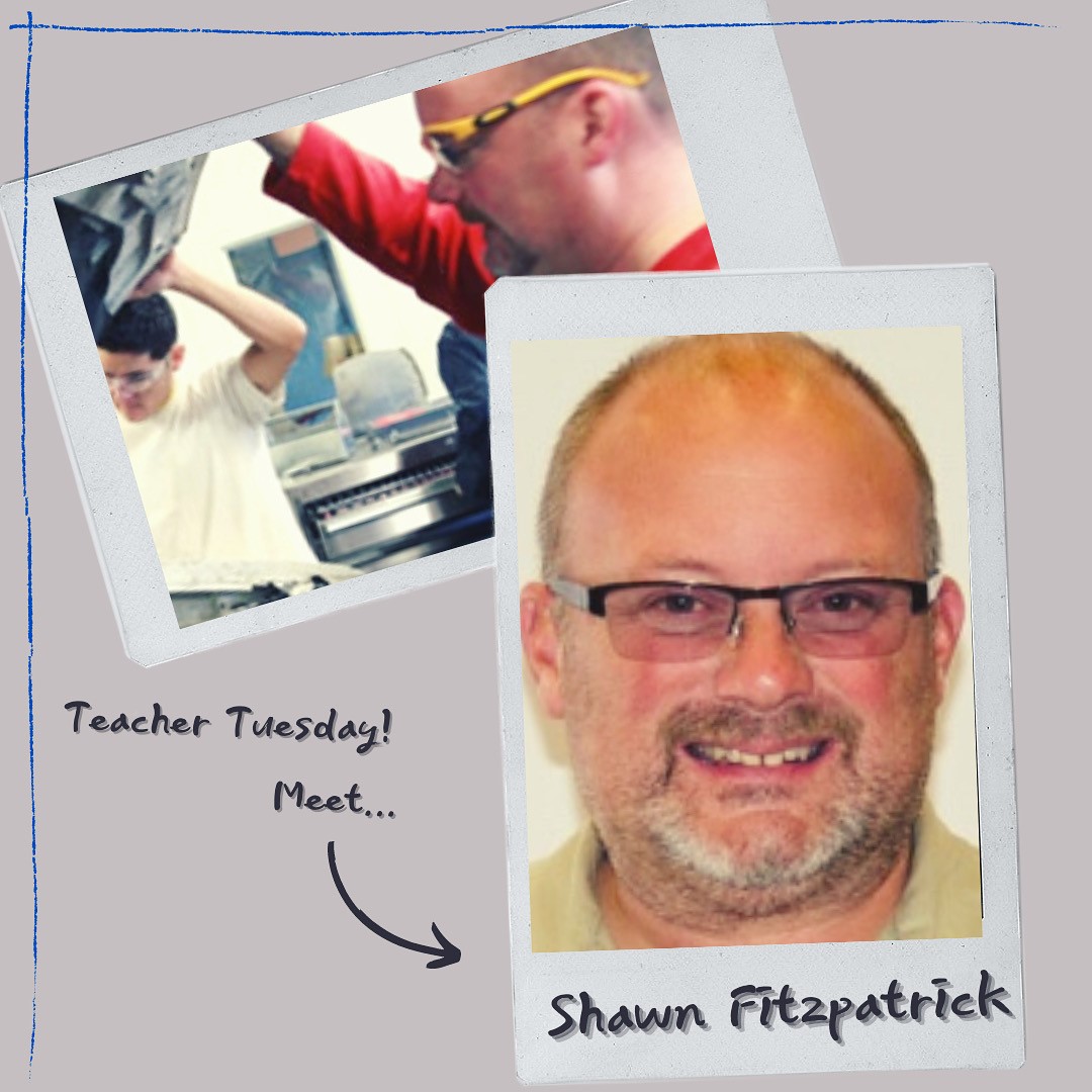 #TeacherTuesday Let’s meet Shawn Fitzpatrick, our Auto Body &amp; Collision Repair instructor! Shawn has been in the Auto Body industry for over 30 years and has gained many skills and knowledge of the industry along the way! Thank you Shawn, for all you do!