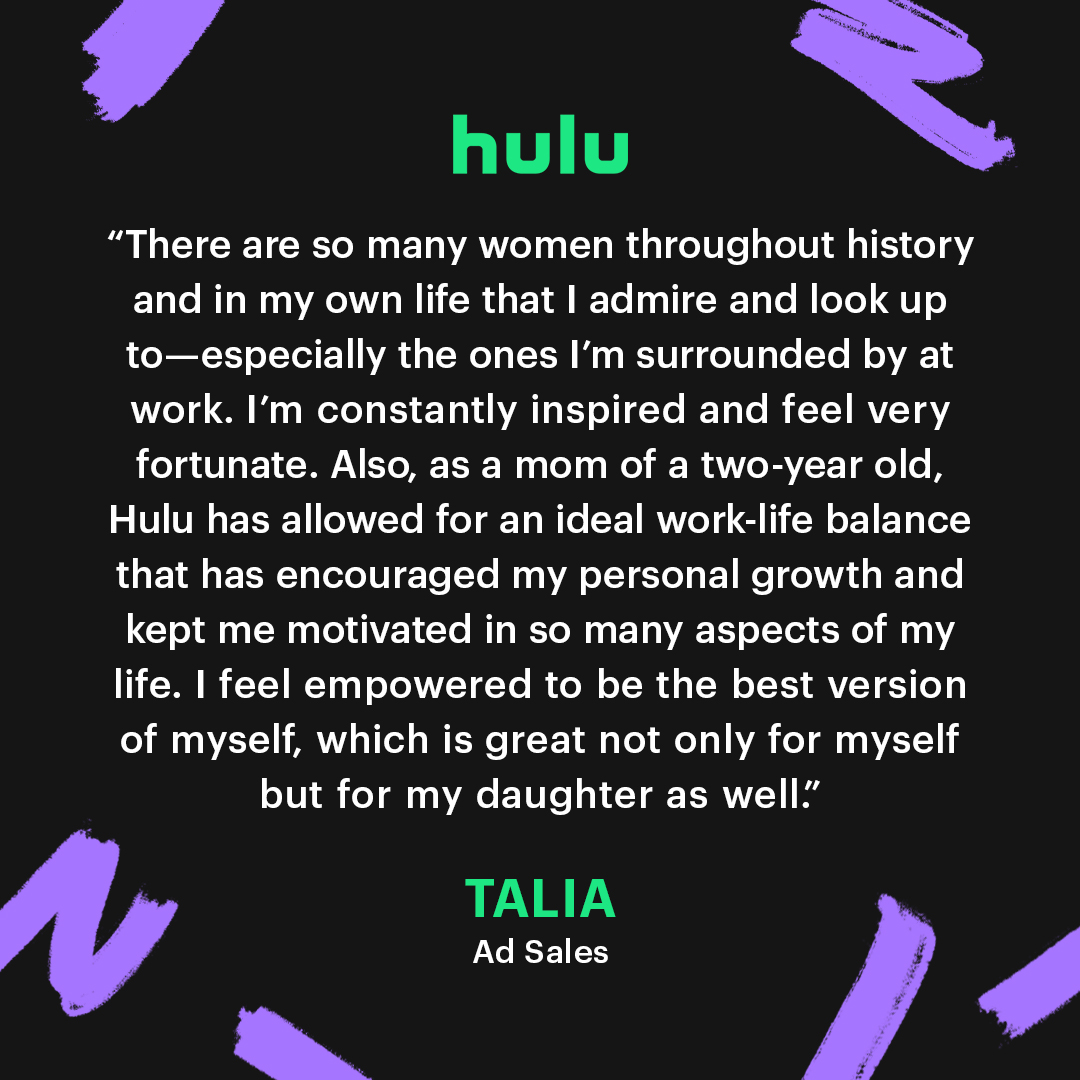 Meet Talia (and her daughter)! 👋 She's a Coordinator for our Addressable Sales + Streaming Solutions team and responsible for ensuring that day-to-day administrative operations on her team run smoothly. Swipe to hear from Talia on who inspires her and more. #WomensHistoryMonth
