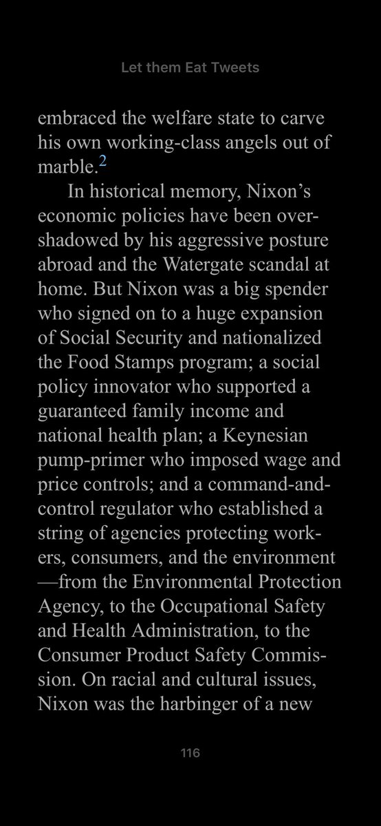 politicoboyTX's tweet photo. « Avant Trump, Nixon est le 1er président républicain à avoir courtiser l’électorat ouvrier blanc. Mais pas tant avec des positions racistes, plus à l’aide de positions économiquement à gauche, un conservateur rouge » #notesdelecture https://t.co/XIN6efijFi