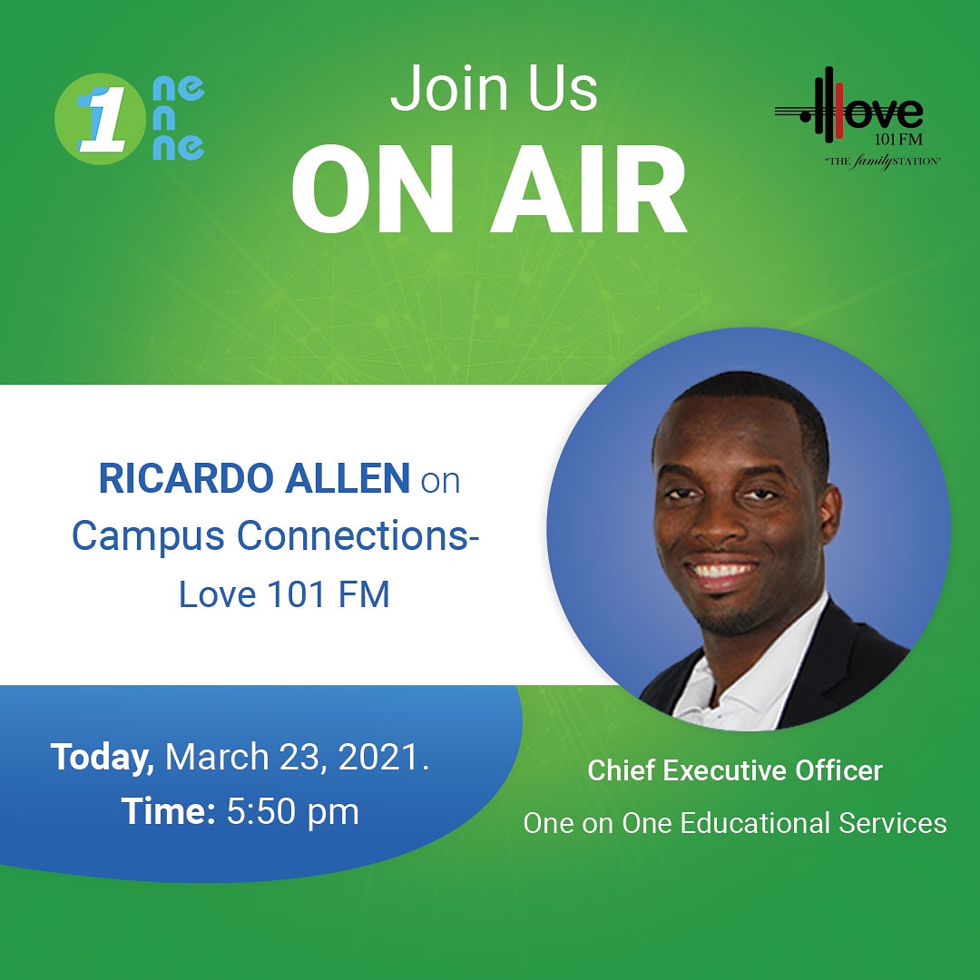 MyOneAcademy's tweet image. Hey you! There's still time for you to tune in to Love 101 Fm! Join in this evening at 5.50pm to hear from our #oneboss CEO Ricardo Allen. 
The topic is #OneX 

#oneonone 
#Learnayuhyaad