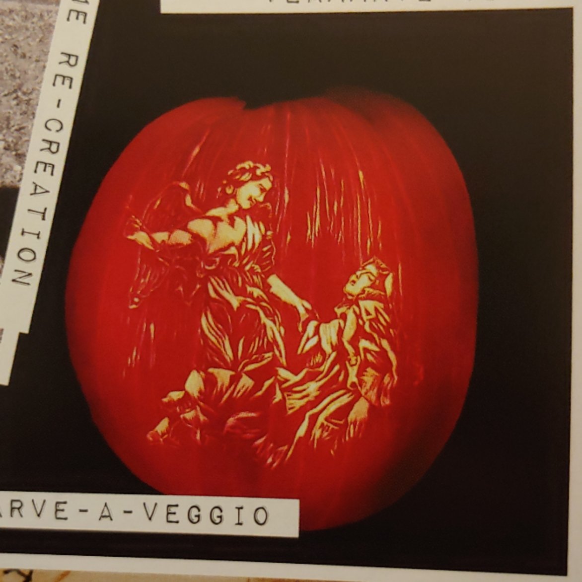 orlandojunes's tweet photo. My Ecstasy of St Teresa pumpkin made the #GISH 2020 play-at- home compendium! #TeamHigh571 https://t.co/P212wNeEQv