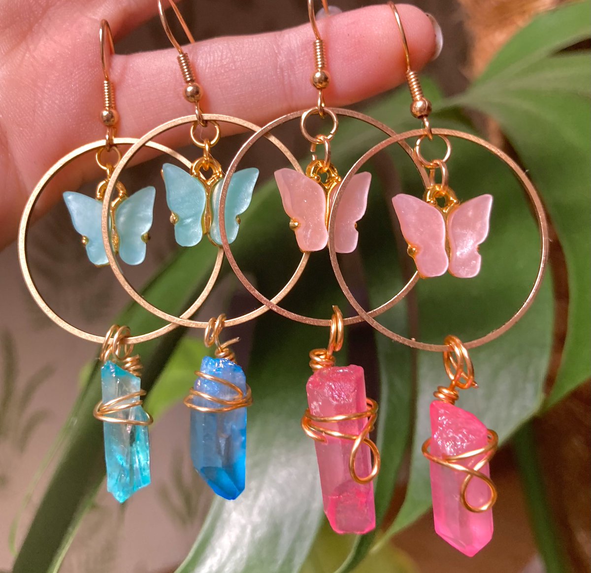 Venusjewellery_'s tweet photo. 🌸✨Pink &amp; Blue Butterfly Crystal Earrings✨🦋 On my page😋💞 https://t.co/rwgQzshZSo https://t.co/HLGQLPTQWx