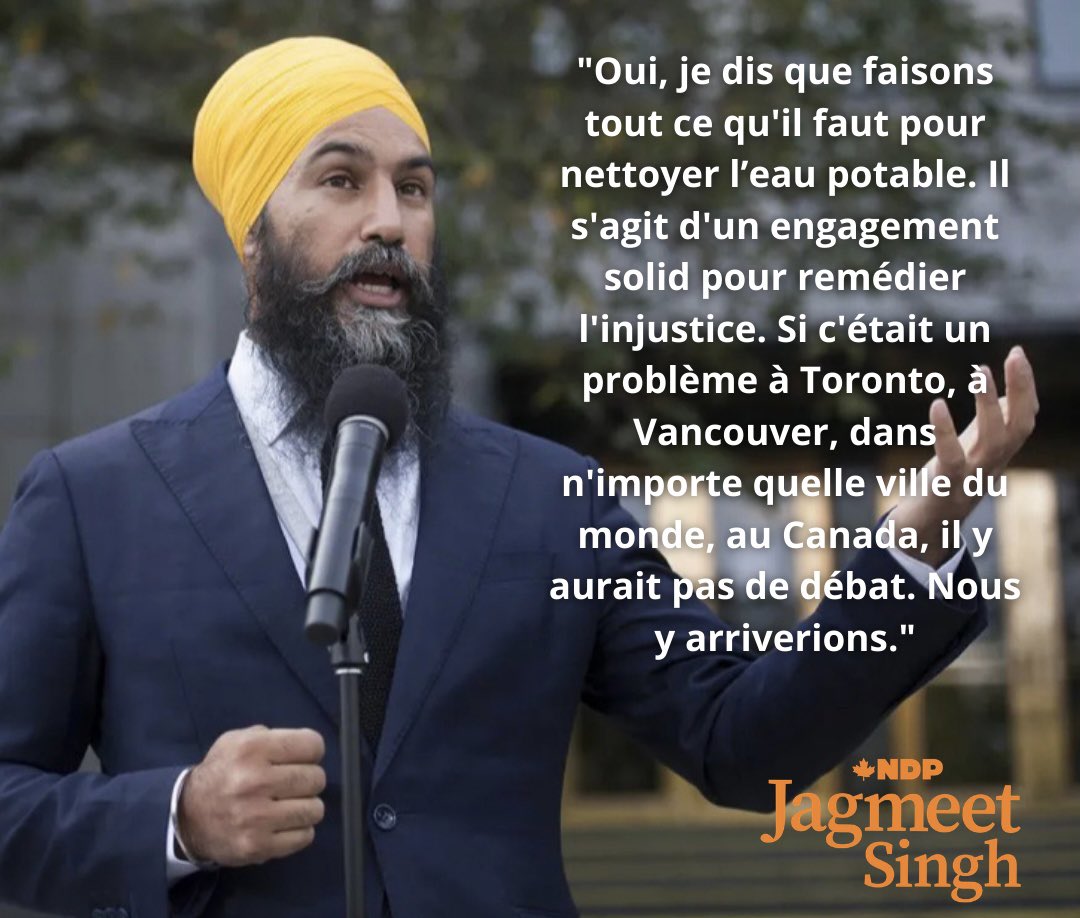 NDP_POLS3200's tweet photo. Le NPD s'est engagé à fournir de l'eau potable propre pour tous les Canadiens. Les peuples autochtones du Canada ont souffert pendant trop longtemps sans l’eau potable et nous sommes prêts à tout mettre en œuvre pour assurer qu'ils pourront boire de leurs éviers sans crainte. https://t.co/j2n9caPmlv