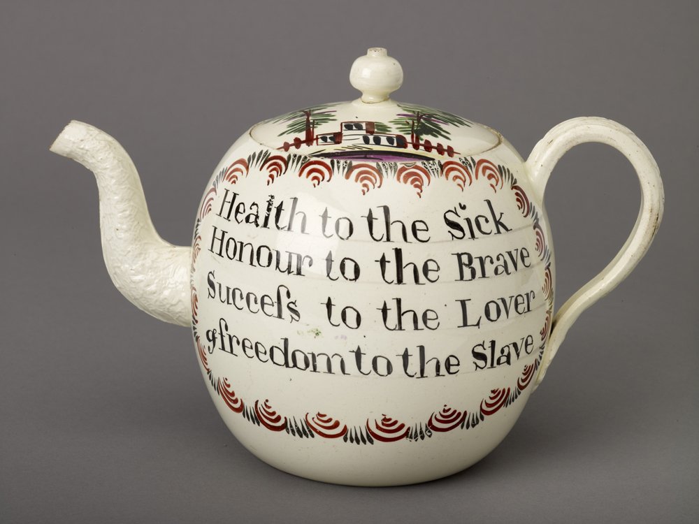 fakehistoryhunt's tweet photo. Sometimes all the wisdom and truth in the world can be found on the side of an 18th century Wedgwood teapot;

Health to the sick
Honour to the brave
Success to the lover
And freedom to the slave

Sharing this one again because it's awesome, someone should start reproducing these. https://t.co/8hhwQsNjVK