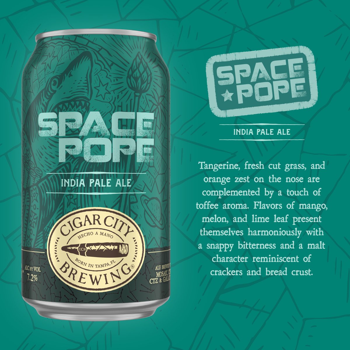 Is the #spacepope reptilian? That question remains to be answered but in the meantime we have his eponymous IPA to consider.