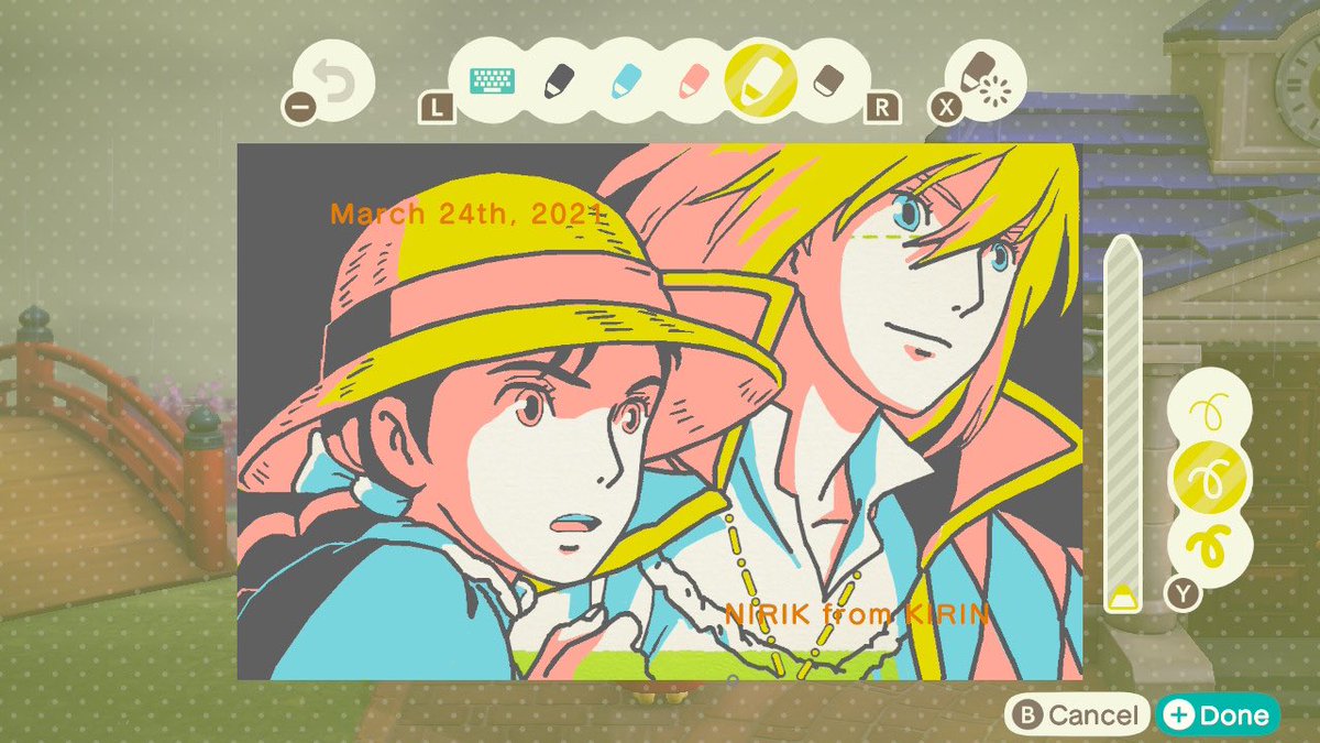 NIRIK_KIRIN's tweet photo. #animalcrossing #acnh #どうぶつの森 #HowlsMovingCastle #ハウルの動く城 #スタジオジブリ #StudioGhibli https://t.co/1HT0vB6ZJl